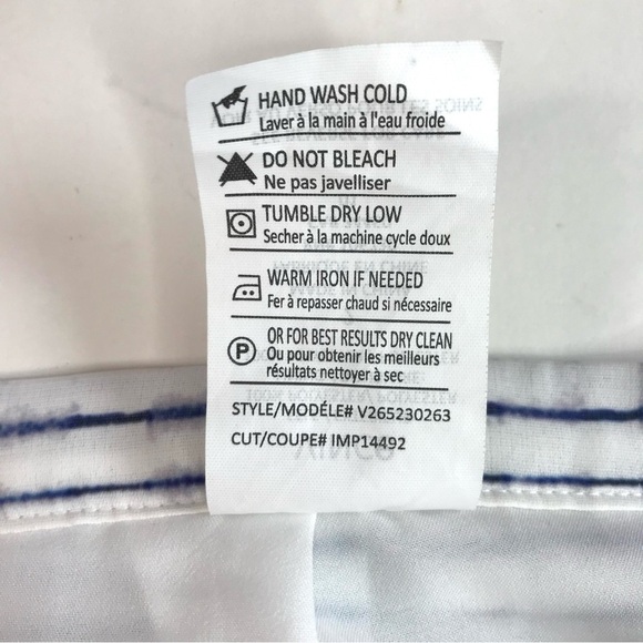 VINCE blurred lines pleated Navy on White Skirt Size 2 - Picture 12 of 15